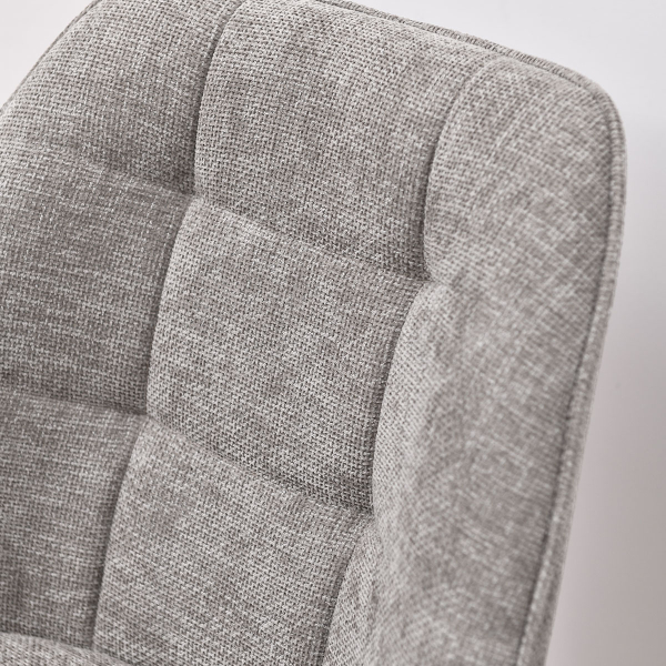 Περιστρεφόμενη Καρέκλα Τραπεζαρίας (56x56x82) Spitishop Kendra Light Grey