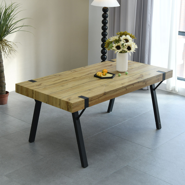 Τραπέζι Τραπεζαρίας (180x90x76) Spitishop Factus Natural