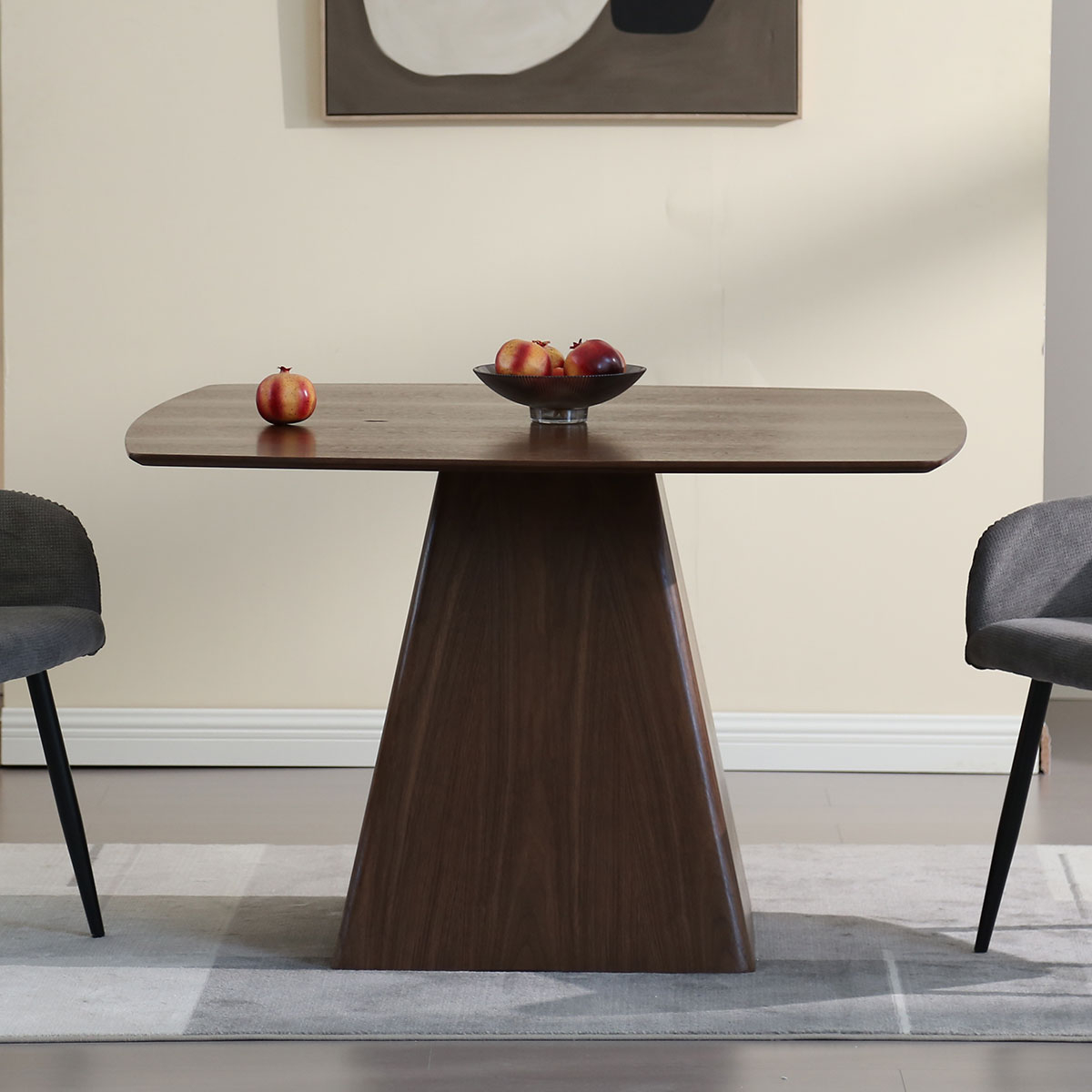 Spitishop Τραπέζι Τραπεζαρίας (120x120x75) Spitishop Kiana Brown