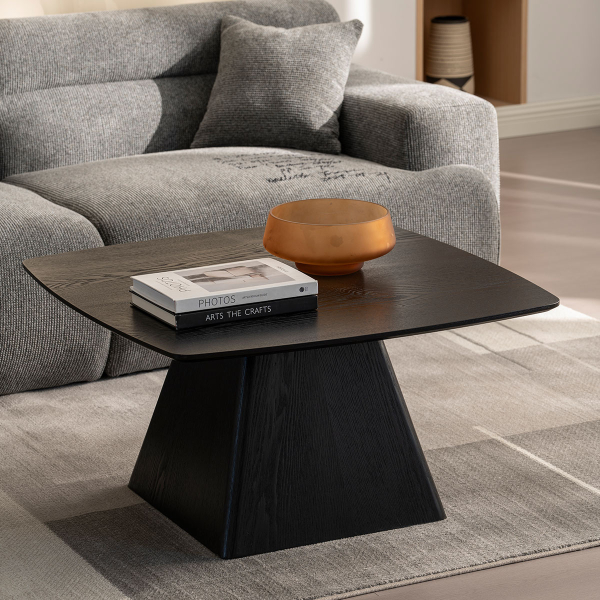 Τραπέζι Σαλονιού (80x80x42) Spitishop Kiana Black