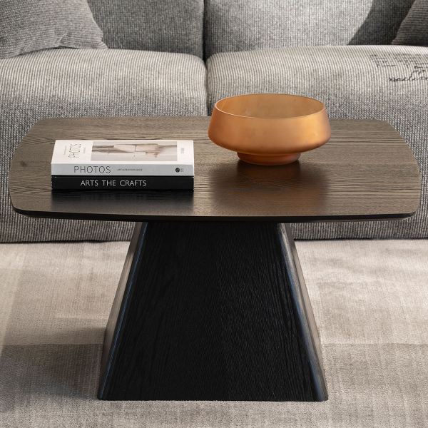 Τραπέζι Σαλονιού (80x80x42) Spitishop Kiana Black