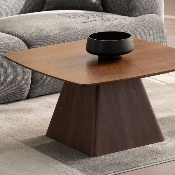 Τραπέζι Σαλονιού (80x80x42) Spitishop Kiana Brown