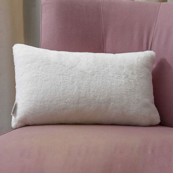 Διακοσμητικό Μαξιλάρι Γούνινο (30x50) Pol Rugs & Mats Rabbit Cream