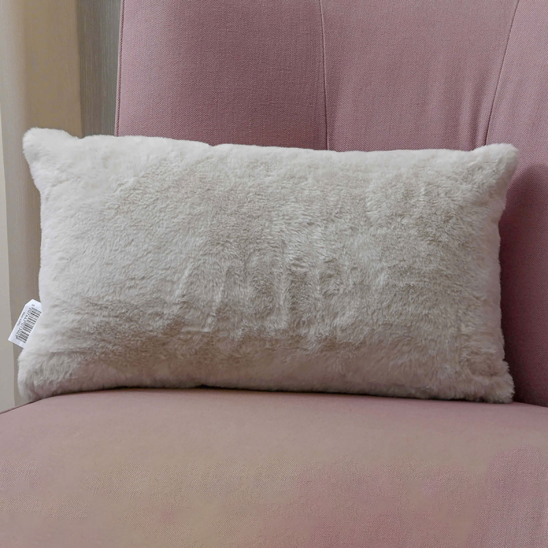 Διακοσμητικό Μαξιλάρι Γούνινο (30x50) Pol Rugs & Mats Rabbit Ivory