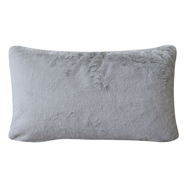Διακοσμητικό Μαξιλάρι Γούνινο (30x50) Pol Rugs & Mats Rabbit Silver