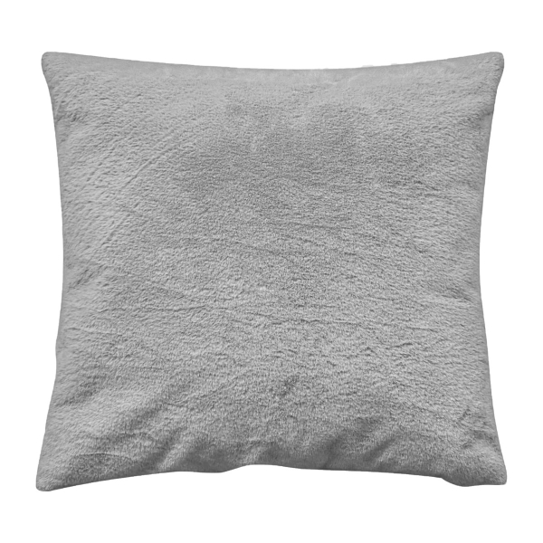 Διακοσμητικό Μαξιλάρι Γούνινο (70x70) Pol Rugs & Mats Rabbit Silver