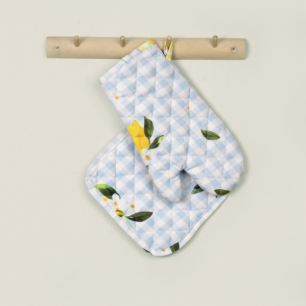 Γάντι & Πιάστρα Κουζίνας (Σετ) Nima Lemon Tree