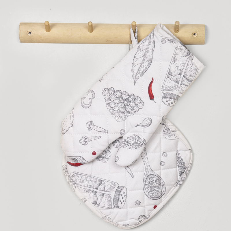 Γάντι & Πιάστρα Κουζίνας (Σετ) Nima Supper