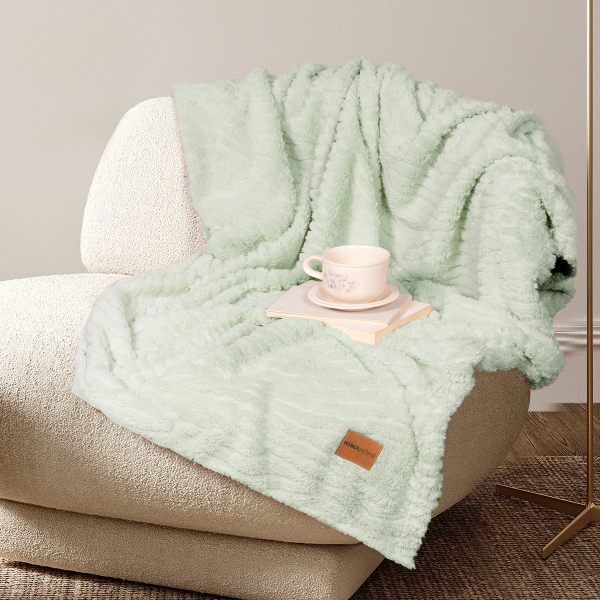 Κουβέρτα Καναπέ Fleece (130x170) Nima Serenus Mint