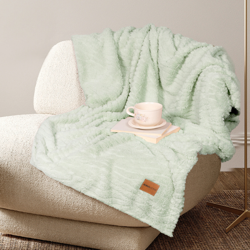 Κουβέρτα Καναπέ Fleece (130x170) Nima Serenus Mint