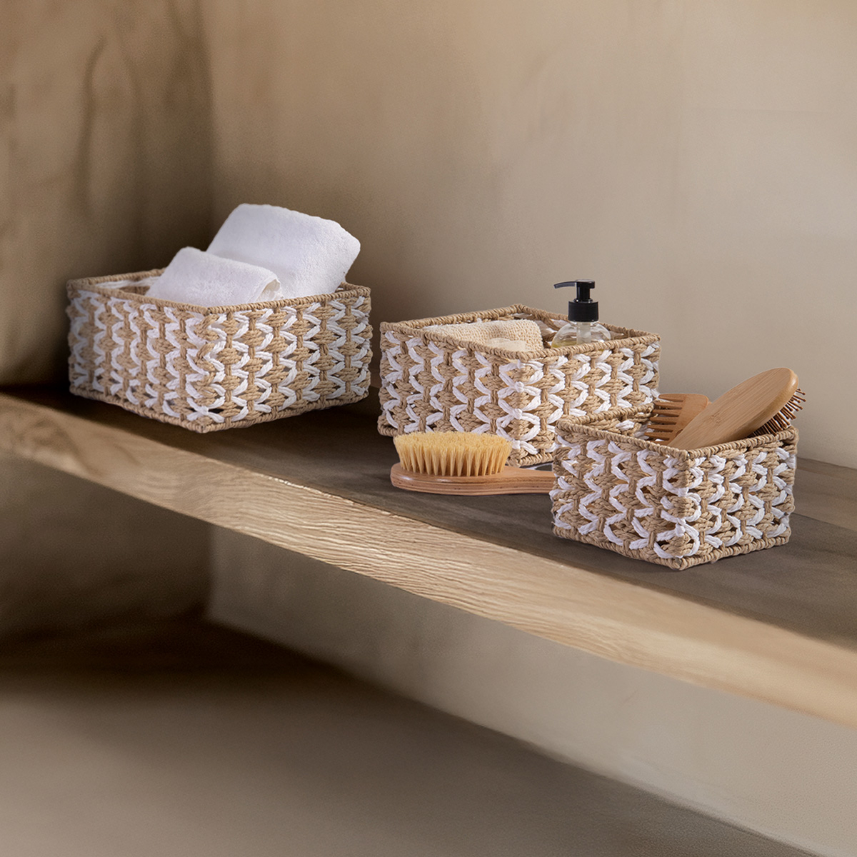 Καλάθι Αποθήκευσης (23X23X12) Nef-Nef Homeware Vincy Large Home Διακόσμηση Κουτιά & Καλάθια Spitishop