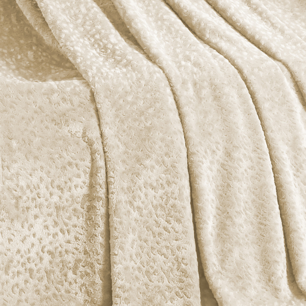 Διακοσμητικό Ριχτάρι Fleece/Κουβέρτα Καναπέ (130x170) Melinen Giza Ecru