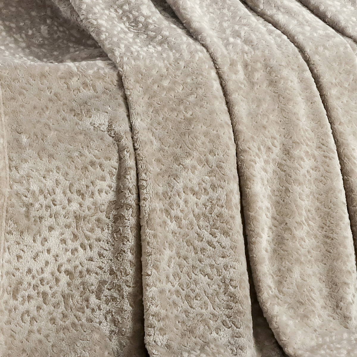 Διακοσμητικό Ριχτάρι Fleece Κουβέρτα Καναπέ (130X170) Melinen Giza Greige Home Λευκά Είδη Σαλονιού Ριχτάρια Spitishop