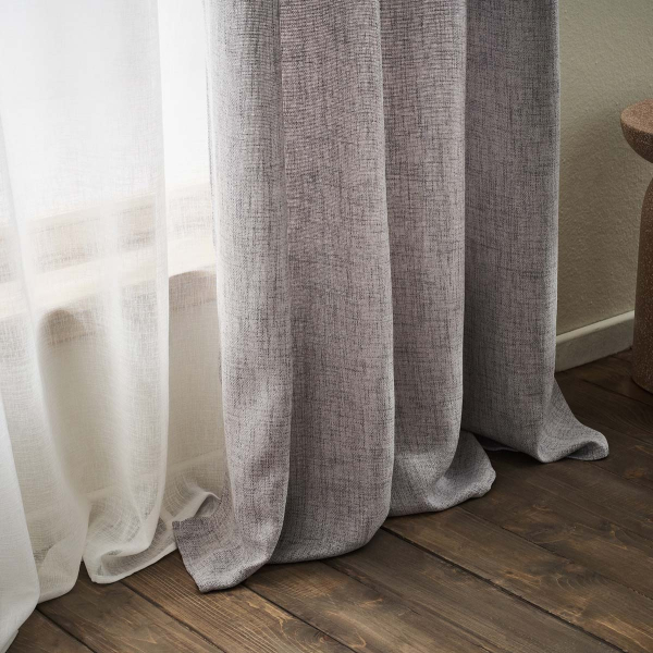 Κουρτίνα (140x280) Με Τρουκς Gofis Home Magna Grey AW26 495/15