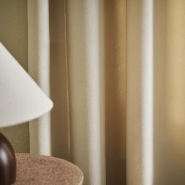 Κουρτίνα Βελουτέ (140x280) Με Τρέσα Gofis Home Winter Moon Ecru AW26 711/05