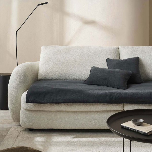 Θήκη Στρώματος Καθίσματος Καναπέ (80x200) Gofis Home Nadinia Canvas Pearl Grey 137/01