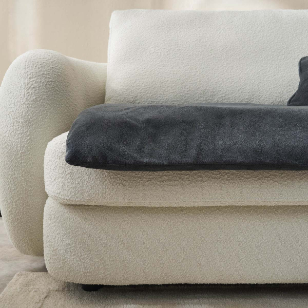 Θήκη Στρώματος Καθίσματος Καναπέ (80x200) Gofis Home Nadinia Canvas Pearl Grey 137/01