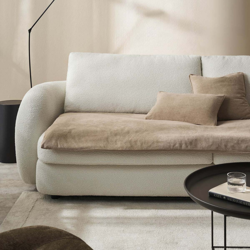 Θήκη Στρώματος Καθίσματος Καναπέ (80x200) Gofis Home Nadinia Canvas Beige 137/06