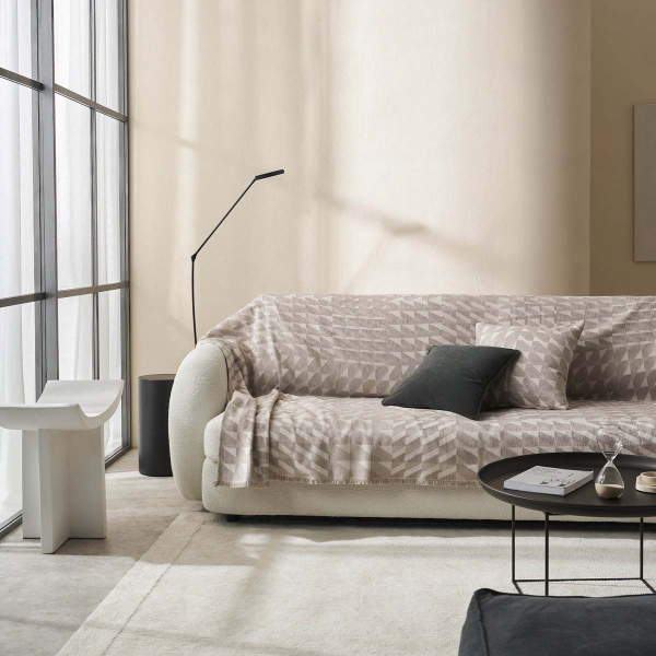 Ριχτάρι Καναπέ Διθέσιου (180x250) Gofis Home Caspian Beige 156/06