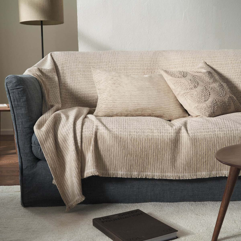 Ριχτάρι Καναπέ Διθέσιου (180x250) Gofis Home Meadow Beige 160/06