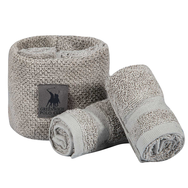 Πετσέτες Δώρου (Σετ 4τμχ) Greenwich Polo Club Essential 4105 Grey