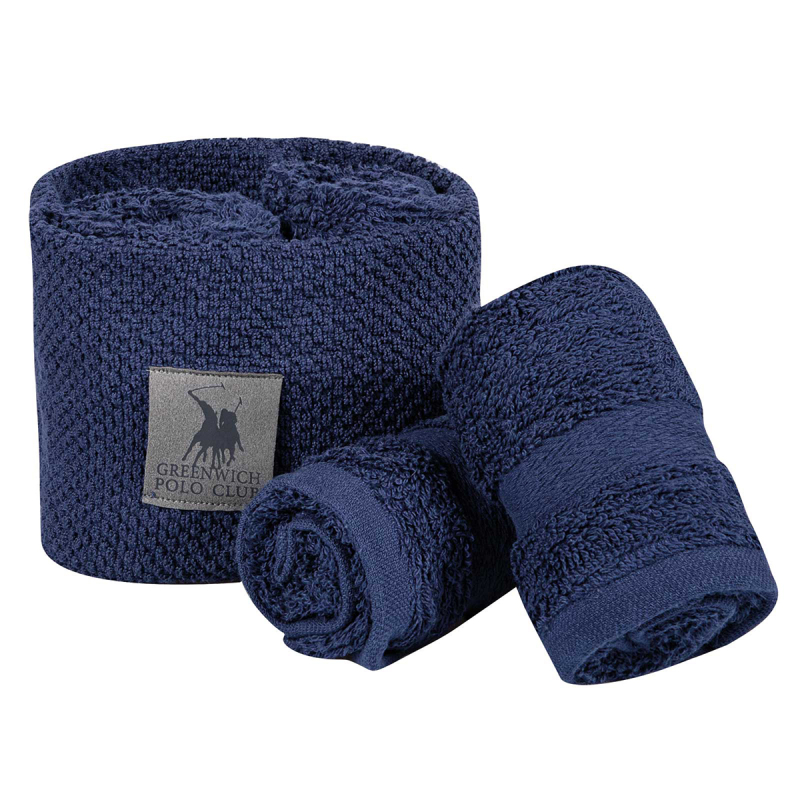 Πετσέτες Δώρου (Σετ 4τμχ) Greenwich Polo Club Essential 4108 Navy Blue
