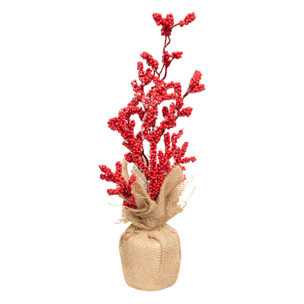 Τεχνητό Φυτό Σε Γλάστρα (Φ8x38) A-S Red Berry 208321A