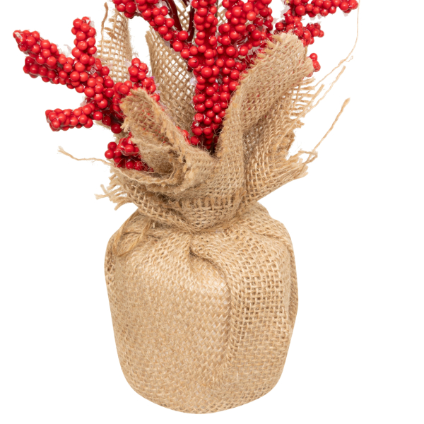 Τεχνητό Φυτό Σε Γλάστρα (Φ8x38) A-S Red Berry 208321A