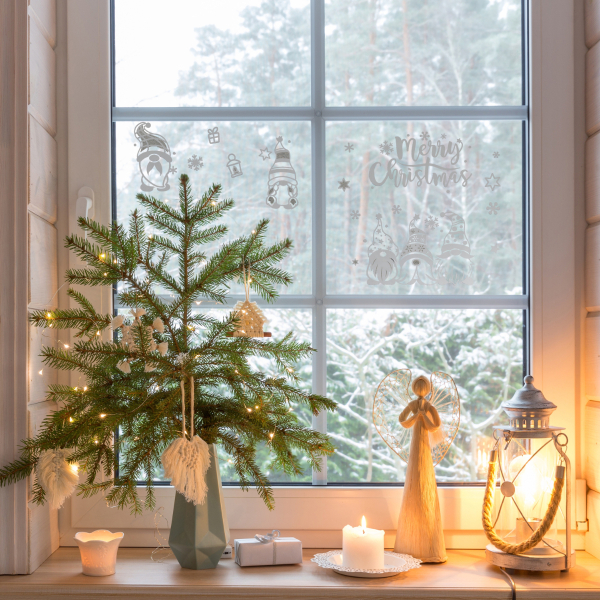 Χριστουγεννιάτικα Αυτοκόλλητα Παραθύρου A-S Gnomes 208252