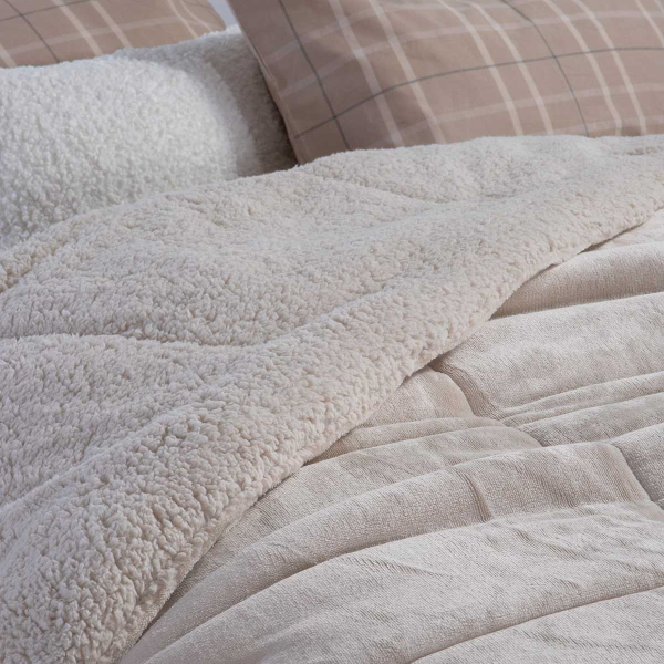 Κουβερτοπάπλωμα Μονό (160x220) Nef-Nef Homeware Singular 24 Natural