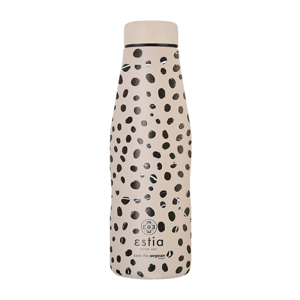 Μπουκάλι Θερμός 500ml Estia Save The Aegean Leopard Taupe 01-16630