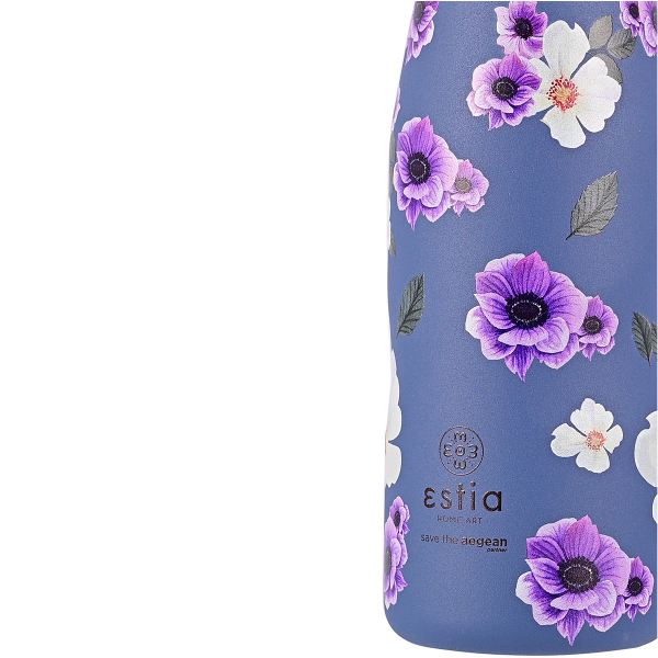 Μπουκάλι Θερμός 500ml Estia Save The Aegean Garden Blue 01-16654