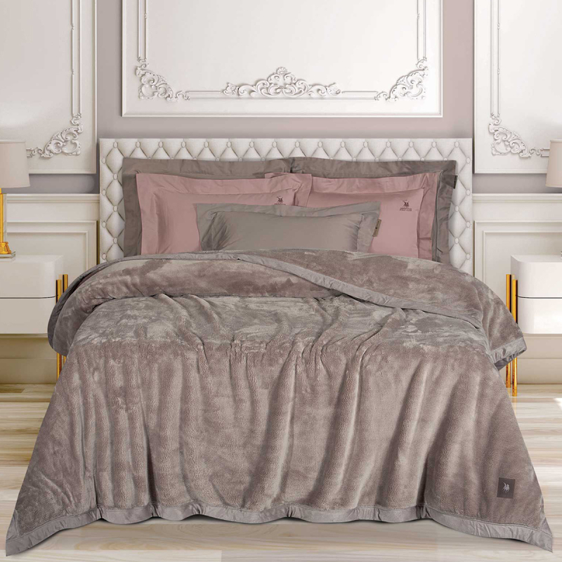Κουβέρτα Βελουτέ King Size (240x250) Greenwich Polo Club Essential 3973 Dusty Lilac