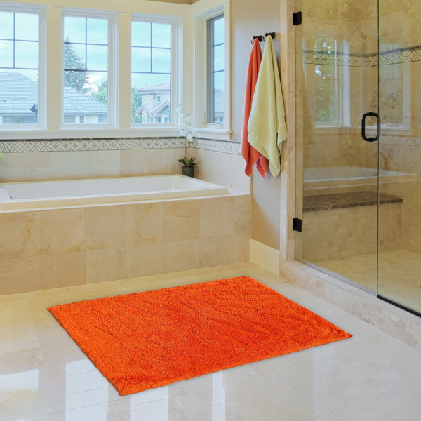 Πατάκι Μπάνιου (50x80) San Lorentzo VΕ-9048 Πορτοκαλί