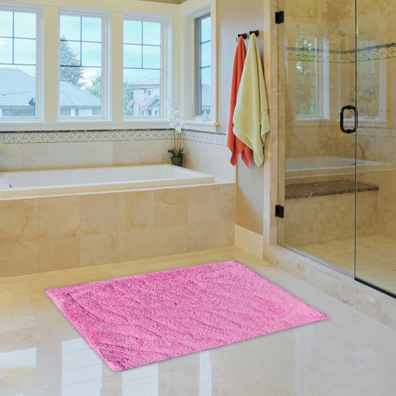 Πατάκι Μπάνιου (50x80) San Lorentzo VΕ-9048 Ροζ