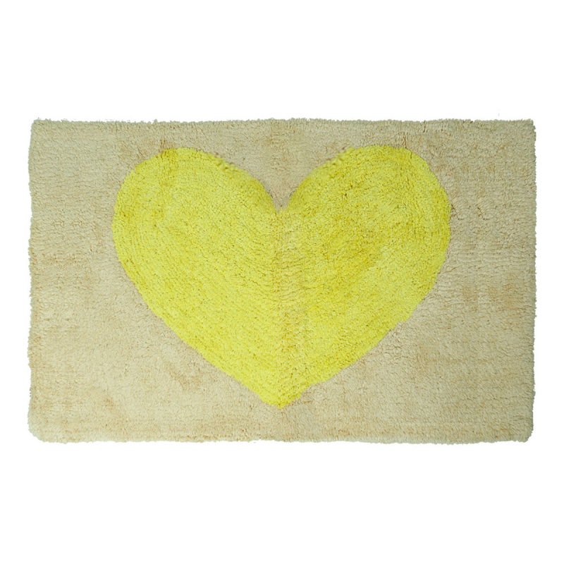 Πατάκι Μπάνιου (50x80) San Lorentzo Heart Μπεζ