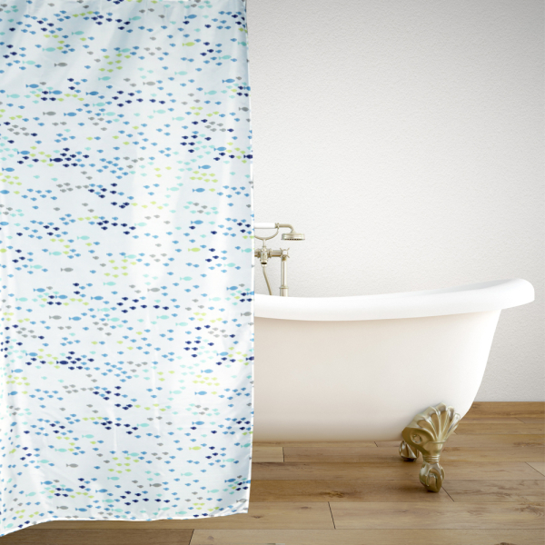 Κουρτίνα Μπάνιου (180x180) Με Κρίκους San Lorentzo SL8024