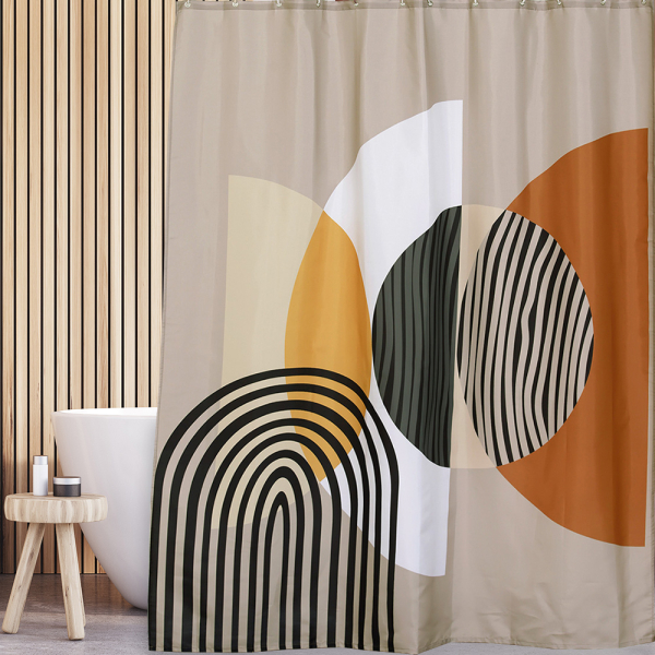 Κουρτίνα Μπάνιου (180x200) Με Κρίκους San Lorentzo Fingerprint