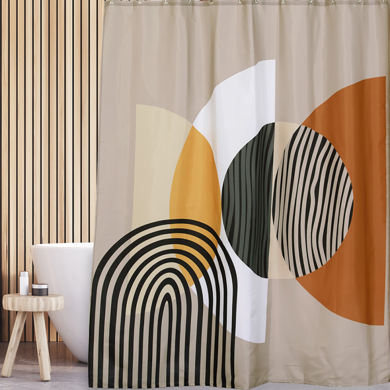 Κουρτίνα Μπάνιου (180x200) Με Κρίκους San Lorentzo Fingerprint