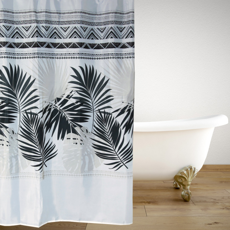 Κουρτίνα Μπάνιου (180x180) Με Κρίκους San Lorentzo SL8813