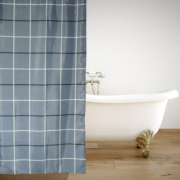 Κουρτίνα Μπάνιου (180x180) Με Κρίκους San Lorentzo Cubes