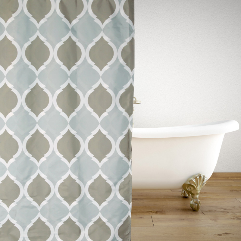 Κουρτίνα Μπάνιου (180x180) Με Κρίκους San Lorentzo Rustic Brown