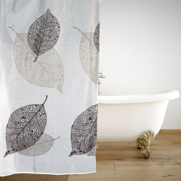 Κουρτίνα Μπάνιου (180x180) Με Κρίκους San Lorentzo Silence