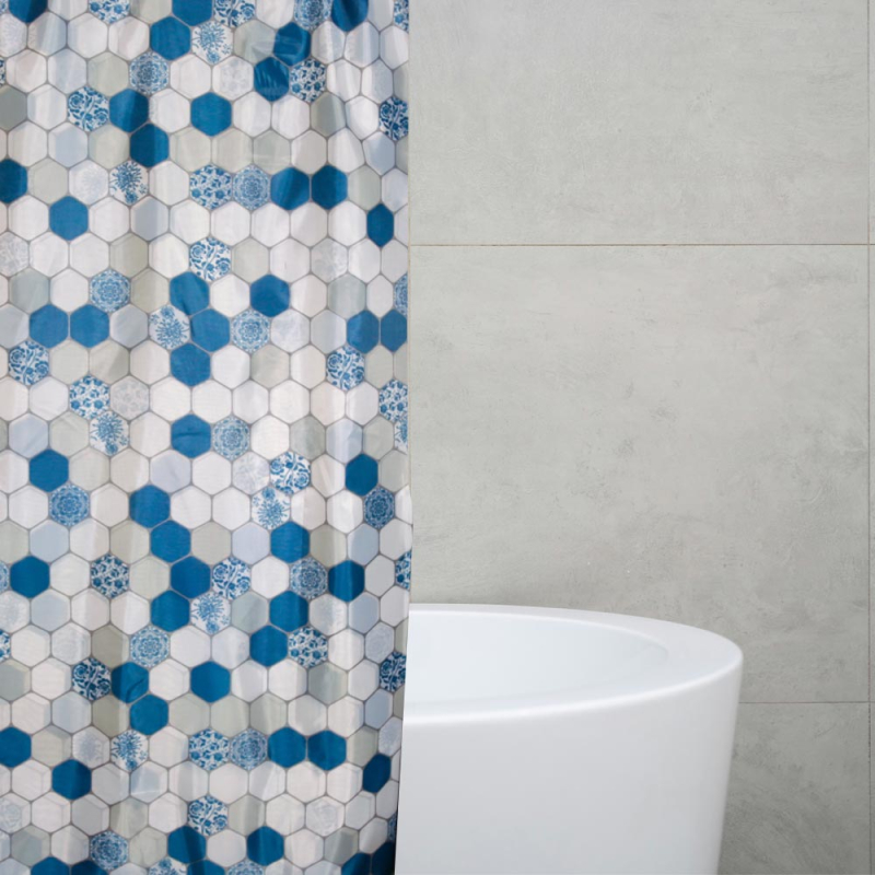 Κουρτίνα Μπάνιου (240x200) Με Κρίκους San Lorentzo Nisi