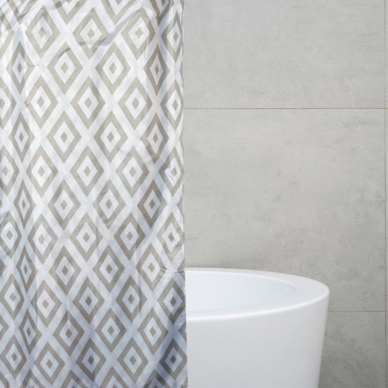 Κουρτίνα Μπάνιου (240x200) Με Κρίκους San Lorentzo Nude Summer