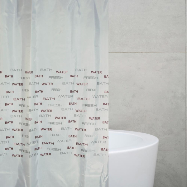 Κουρτίνα Μπάνιου (180x180) Με Κρίκους San Lorentzo Cool Bath