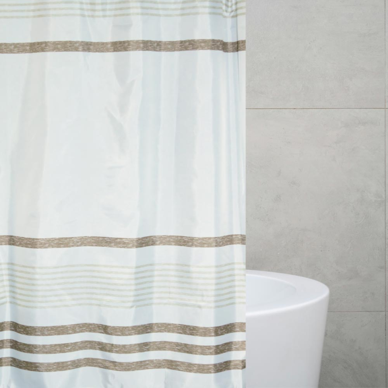 Κουρτίνα Μπάνιου (180x180) Με Κρίκους San Lorentzo Gold Line