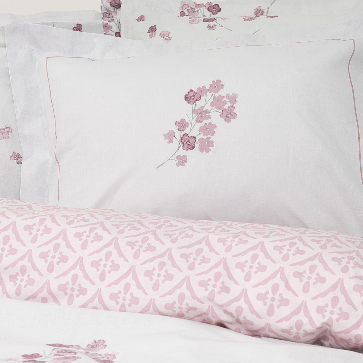 Παπλωματοθήκη Υπέρδιπλη (Σετ 220X240) 2 Όψεων Nima Roselle Home Λευκά Είδη Κρεβατοκάμαρας Παπλωματοθήκες Υπέρδιπλες King Size Spitishop