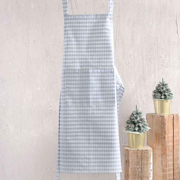 Ποδιά Κουζίνας (60x85) Rythmos Romvos Silver