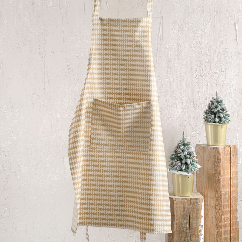 Ποδιά Κουζίνας (60x85) Rythmos Romvos Gold